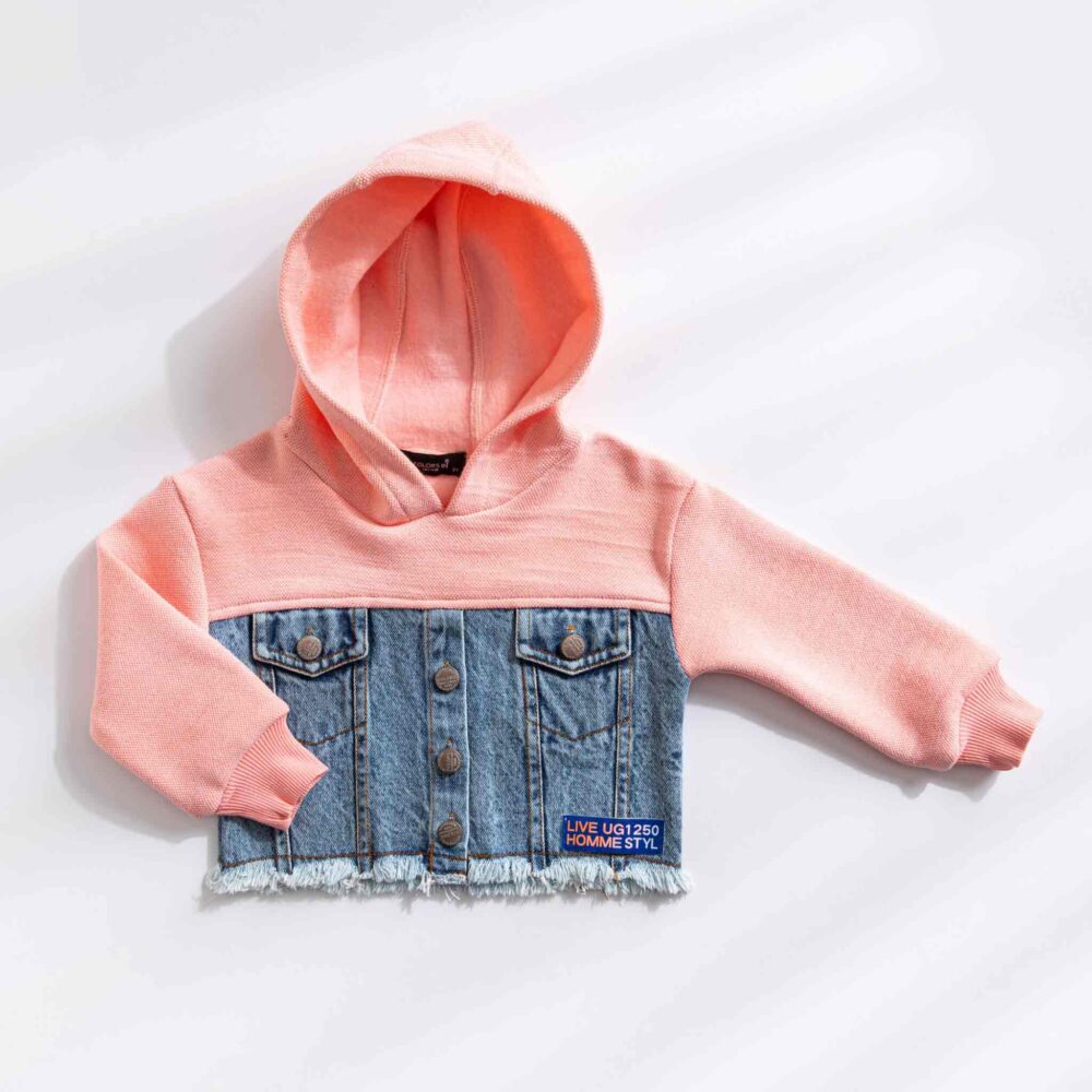 Denim Fusion Hoodie - Image 5