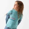 Aqua Stitch Sweater